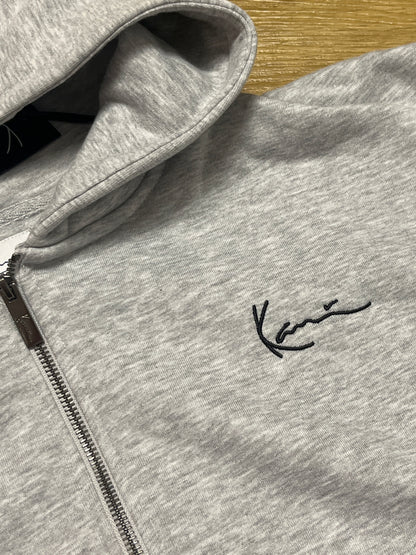 Karl Kani Joggingjacke in hellgrau, Größe XL