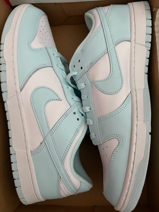 Nike Dunk low weiss/hellblau, Größe 47,5