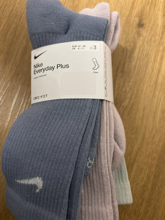 Nike Socken, 3er Pack in blau/mehrfarbig, Größe 42-46