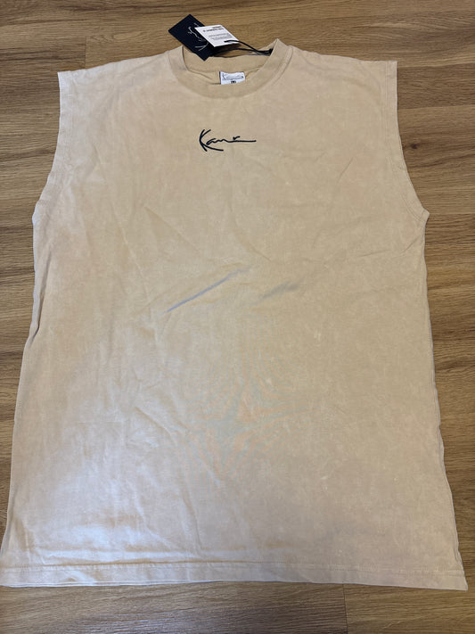 Karl Kani Trägershirt, Größe M in beige