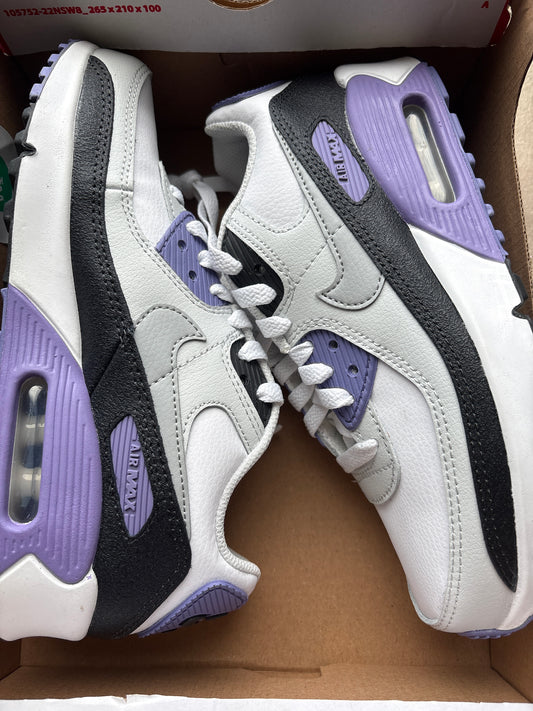 Nike Airmax 90 grau/schwarz/lila/weiss, Gr. 35,5
