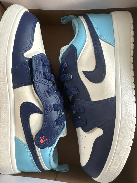 Nike Air Jordan 1 Low weiss/blautöne, Größe 35