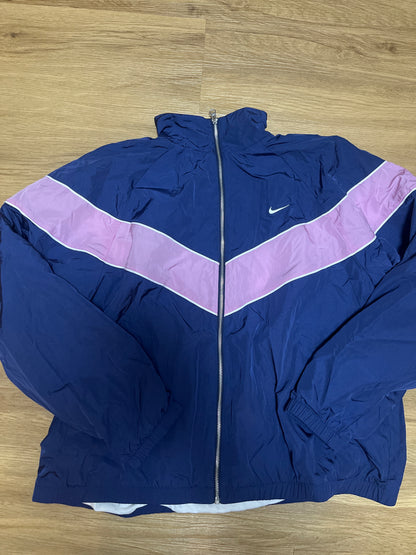 Nike Damen Jacke in dunkelblau/rosa, Größe XXL