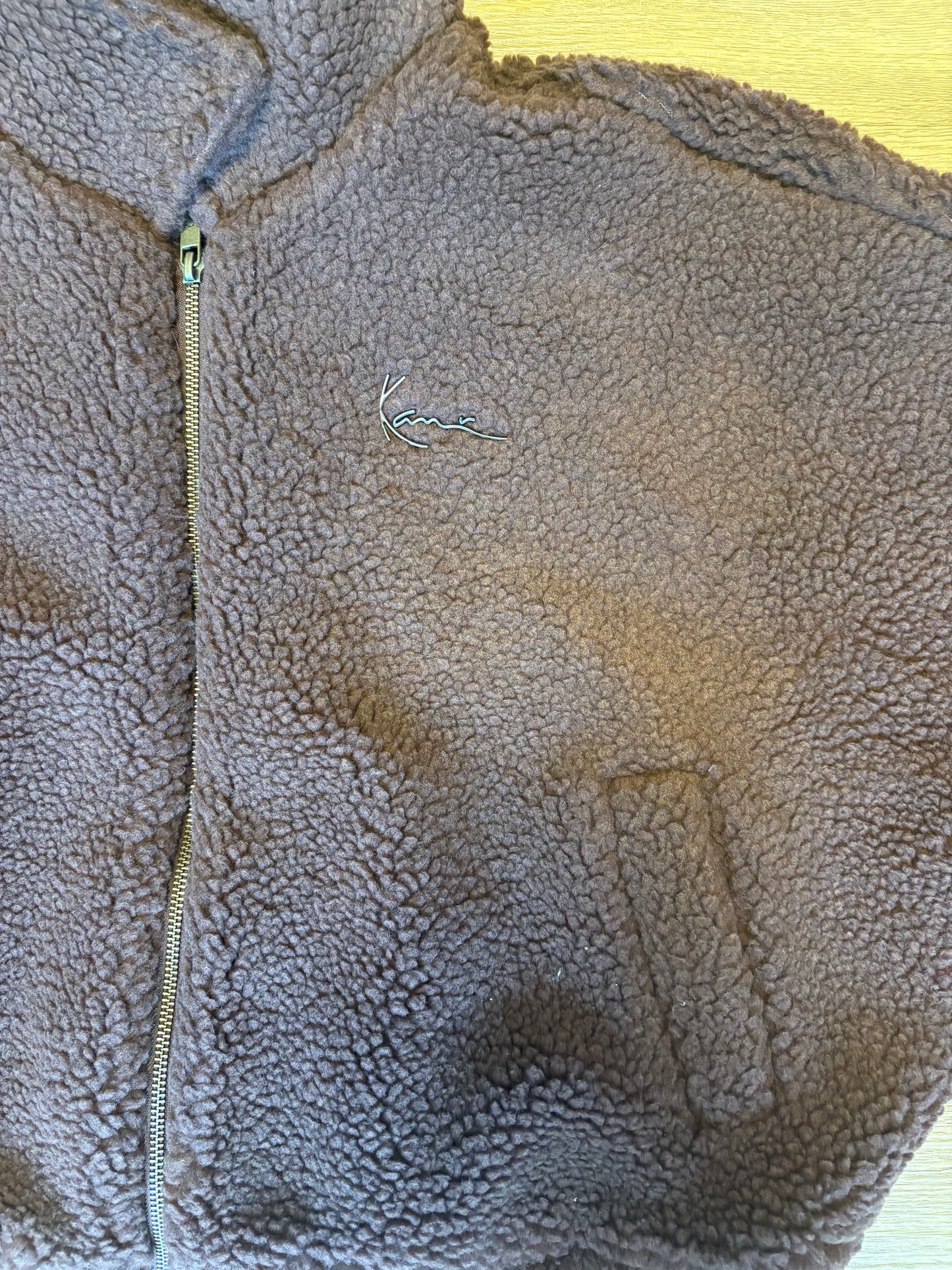 Karl Kani Damen Plüsch Jacke in braun, Größe L