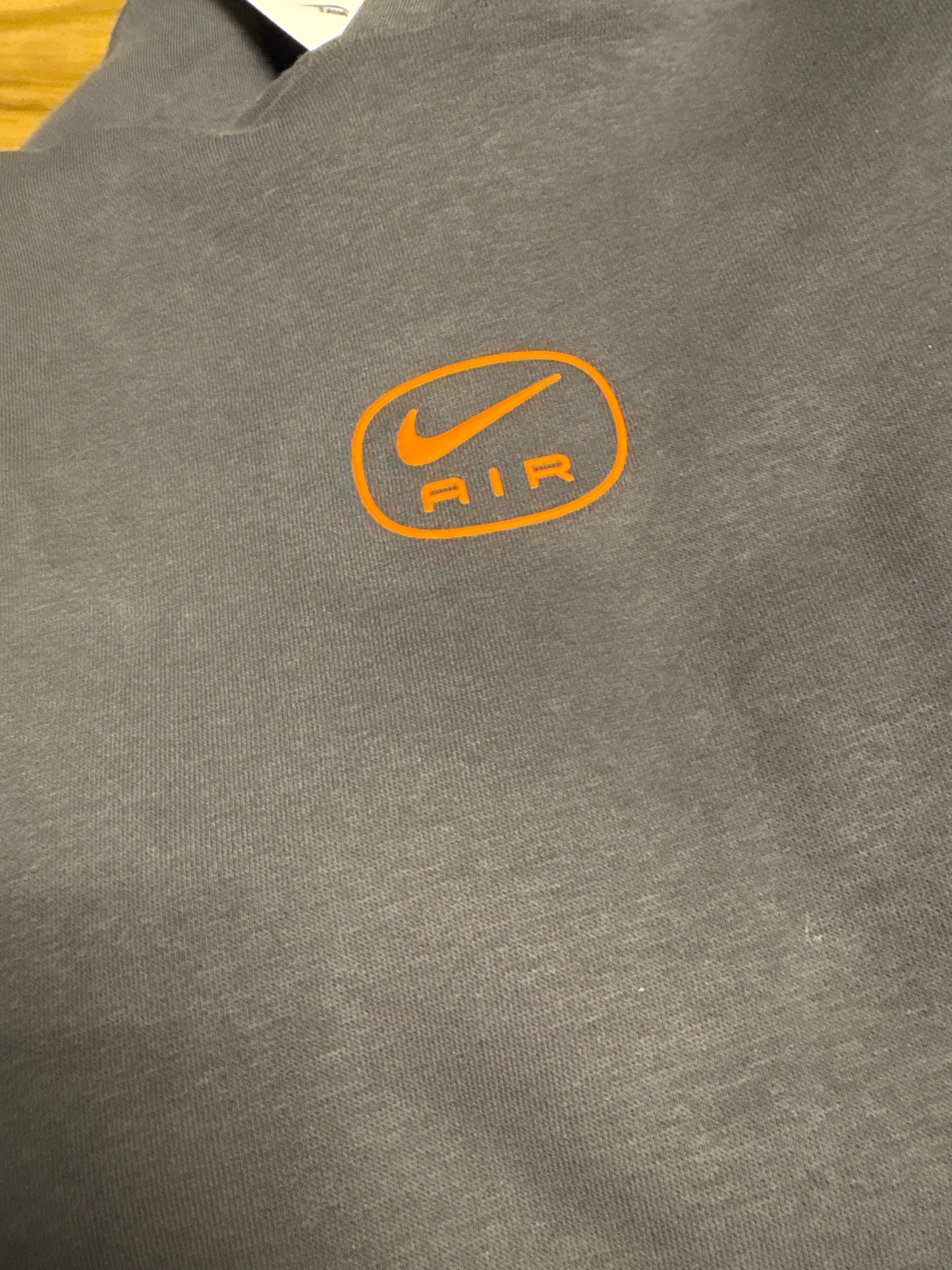 Nike Air Hoodie, Größe S in grau/orange