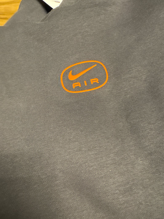 Nike Air Hoodie, Größe S in grau/orange