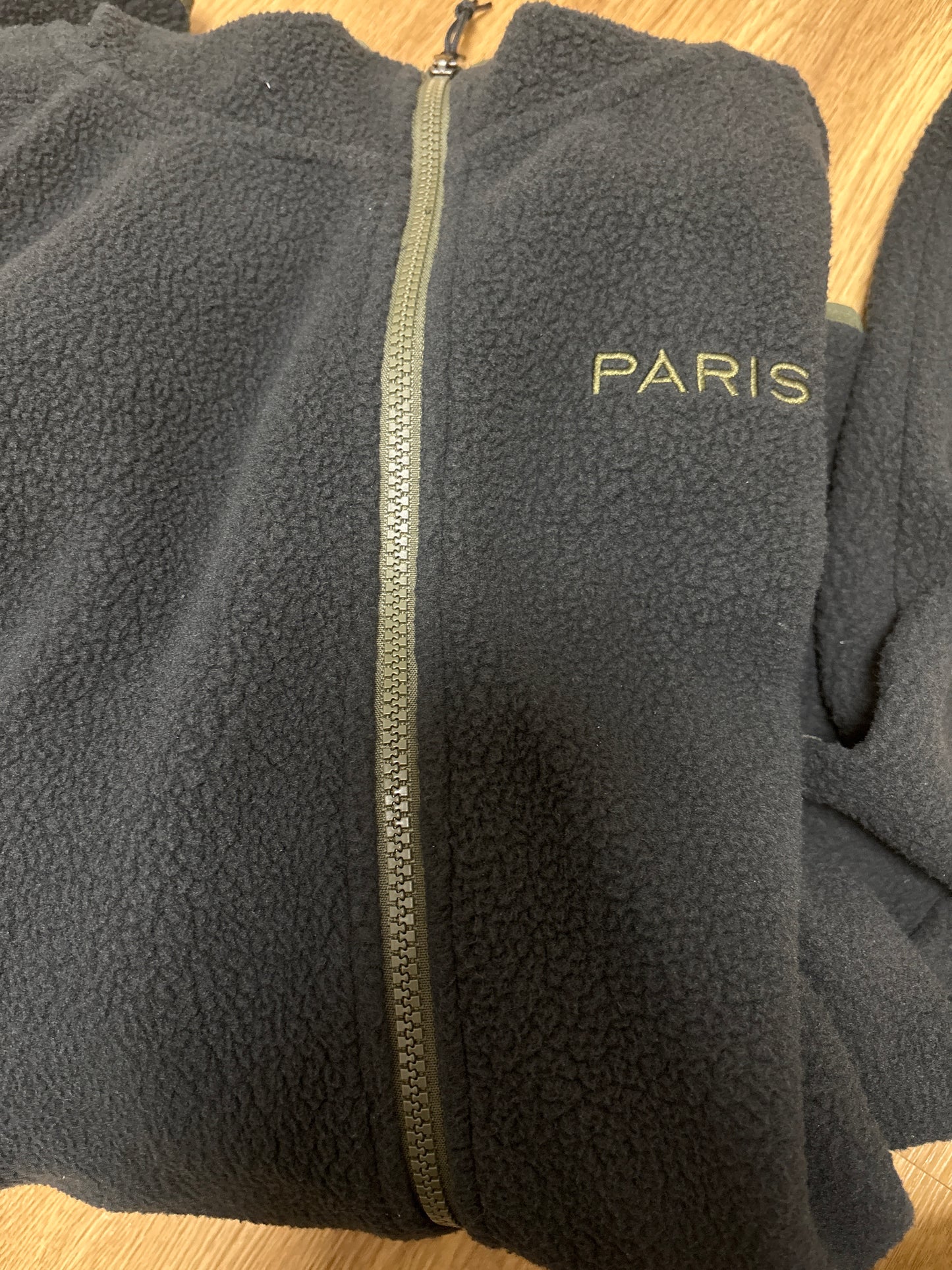 Nike Fleece Jacke , Größe M, Paris dunkelgrün/schwarz