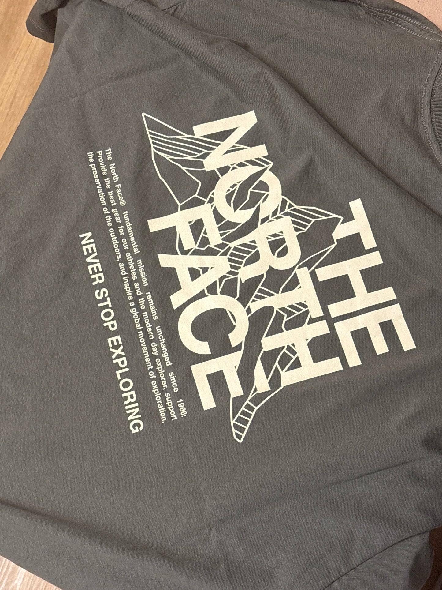 North Face Shirt in olivgrün, Grösse XL