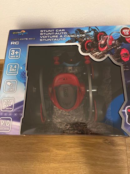 Gearbox Stunt Car in Rot und Blau