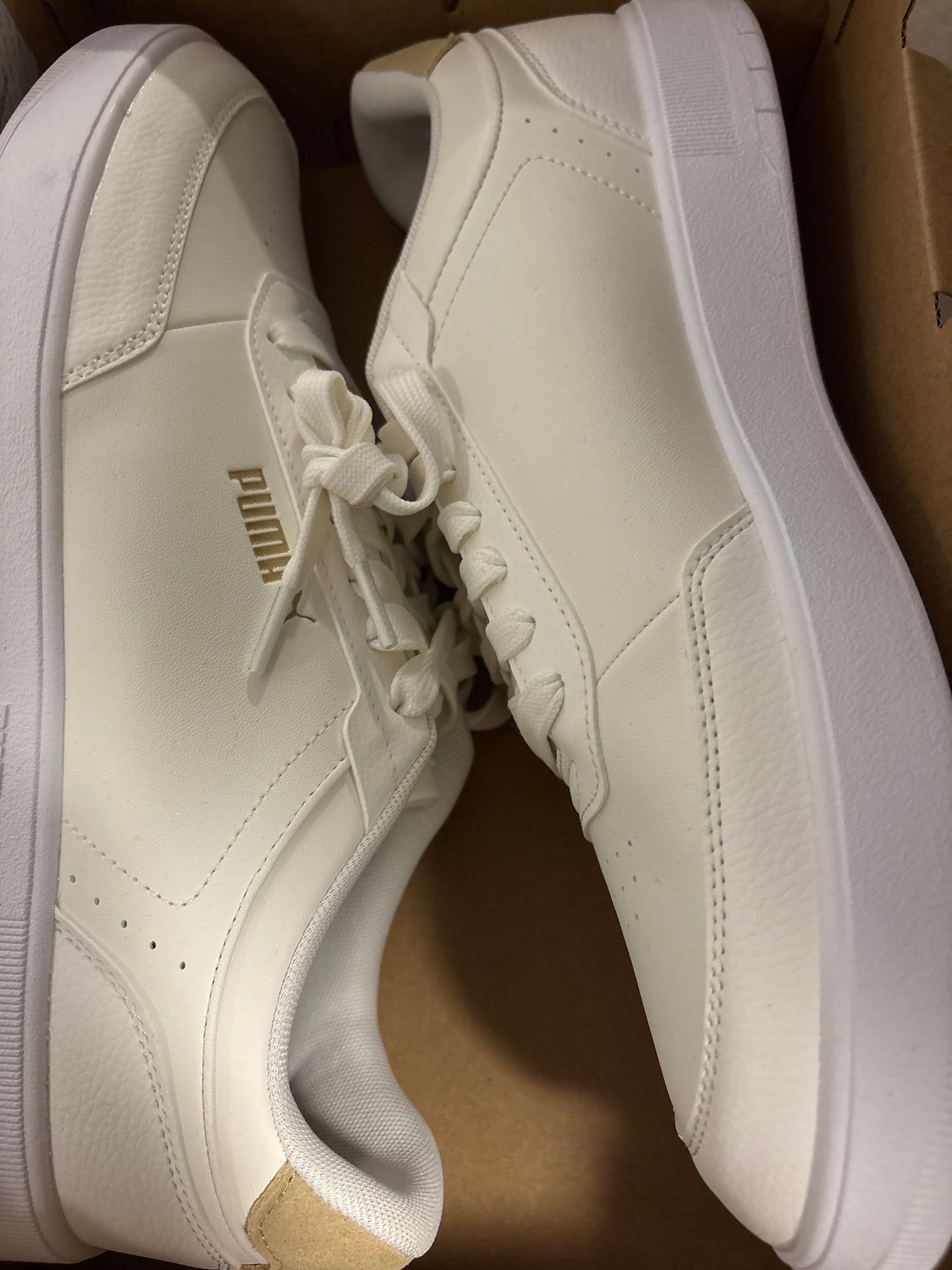Puma Canasta, creme/braun, Größe wählbar