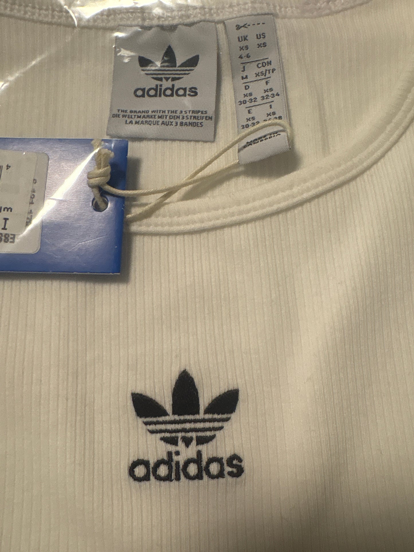 Adidas Frauen Oberteil in weiss, Größe wählbar