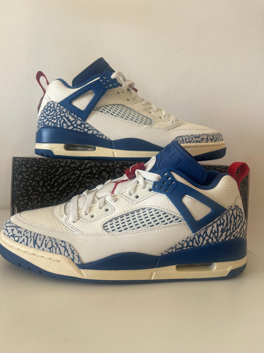 Nike Jordan Spizike low, blau/creme/rot, Größe 41