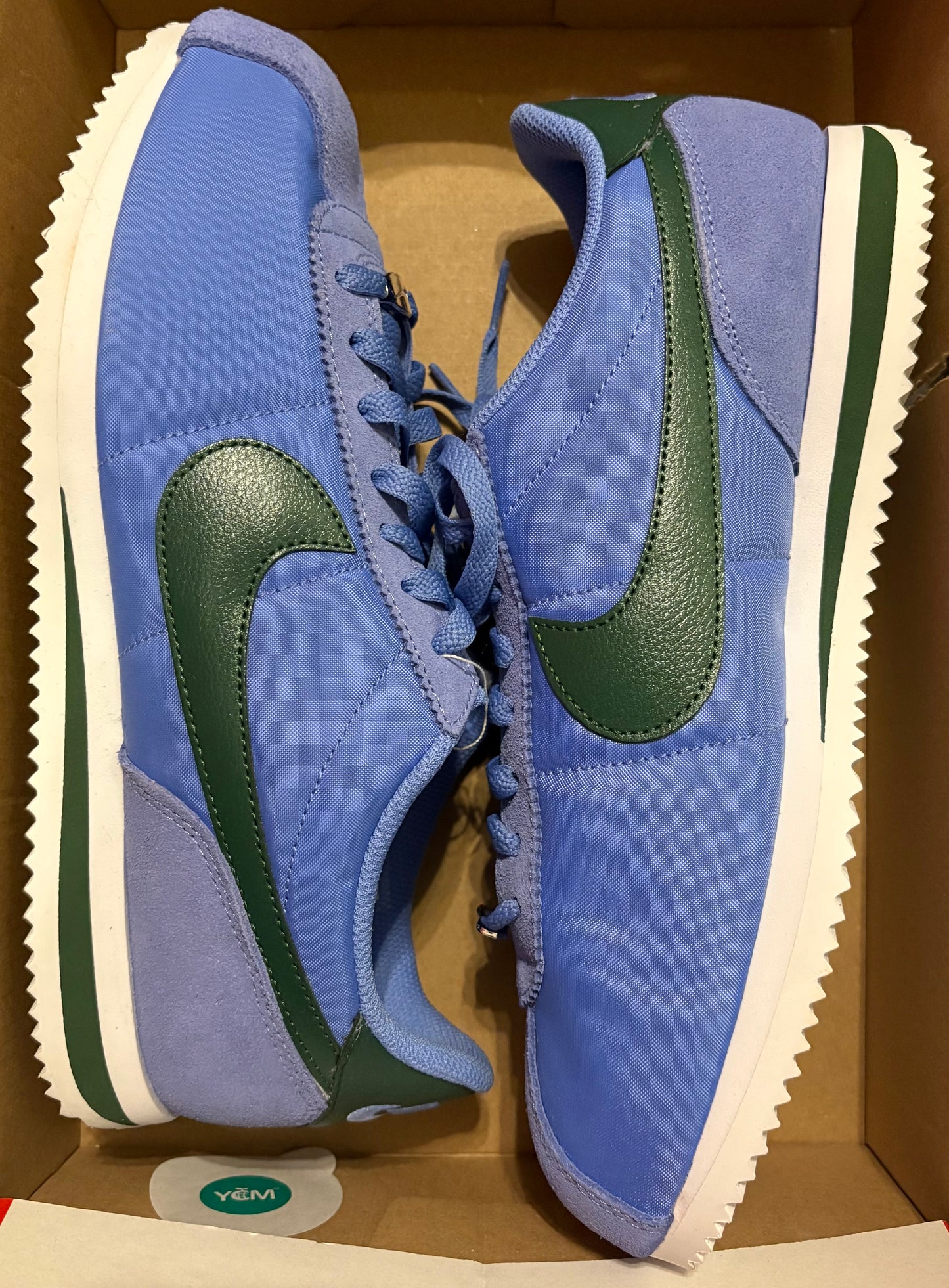 Nike Cortez blau/grün, Größe wählbar