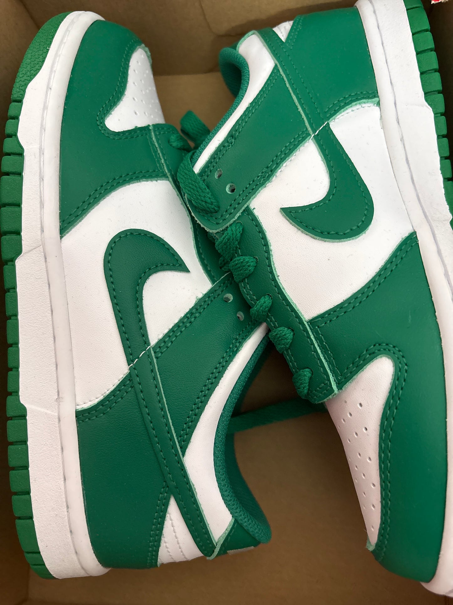 Nike Dunk low weiss/grün, Größe wählbar