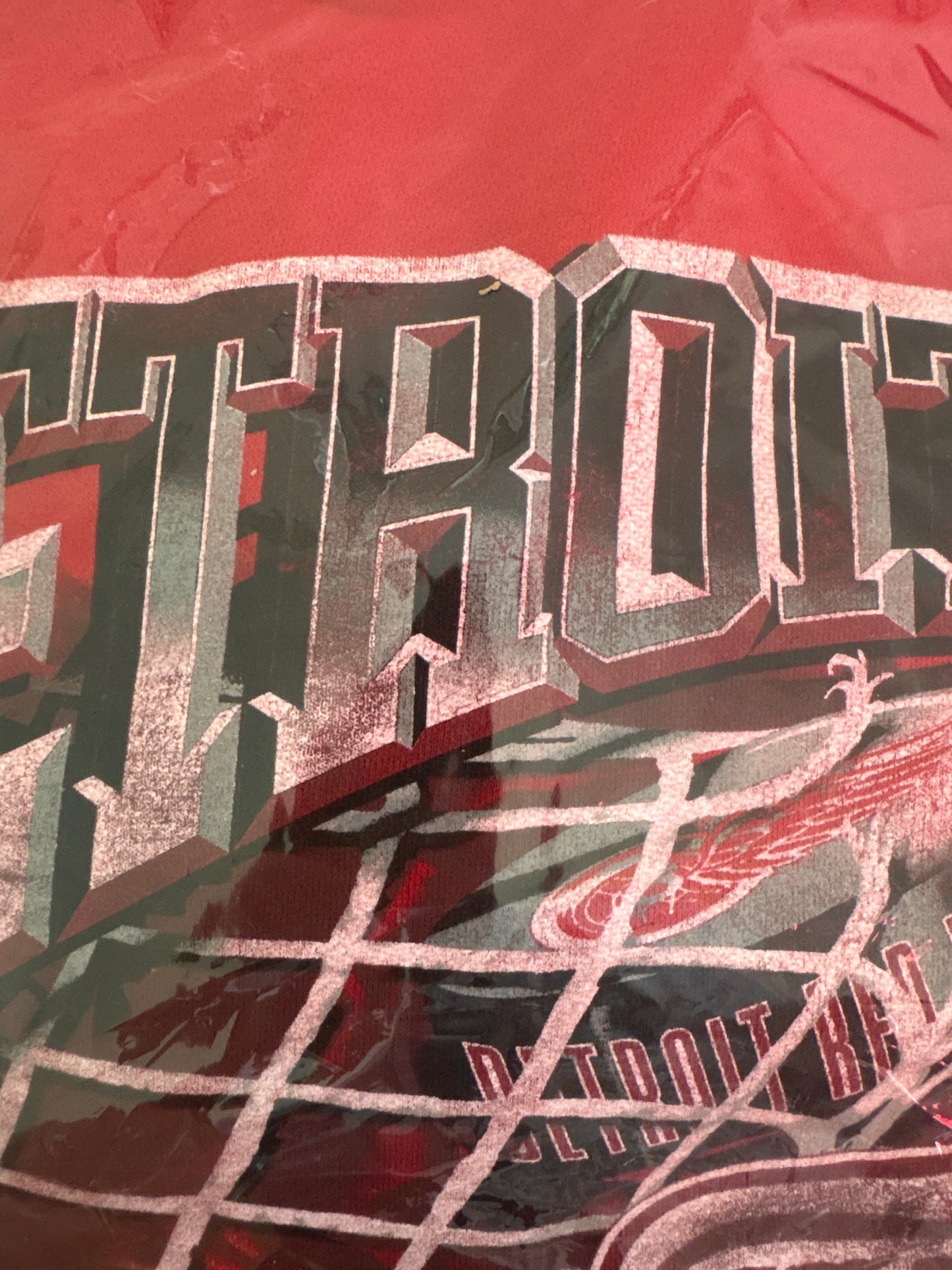 Hollister x Detroit Red Wings Hoodie, rot, Größe XL