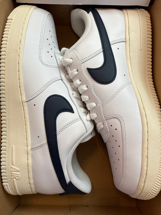 Nike Air Force 1 weiss/dunkelblau, Größe wählbar