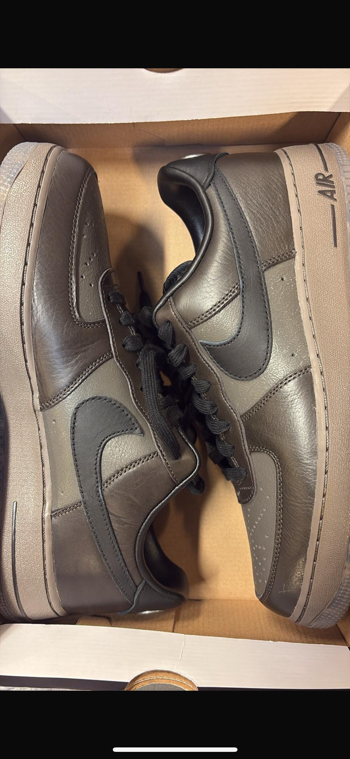 Nike Air Force 1 dunkelbraune Töne, Größe wählbar