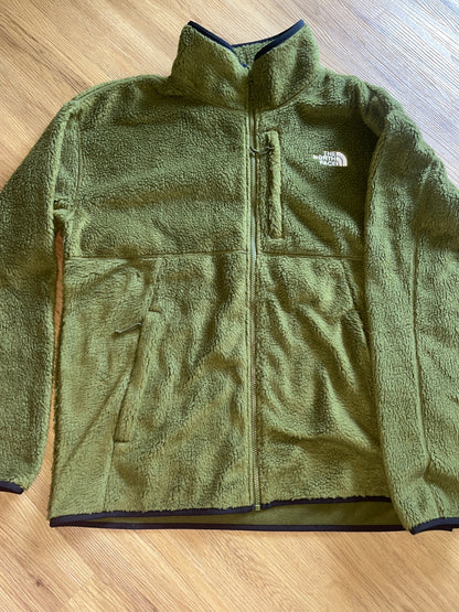 The North Face Herren Plüsch Jacke  in grünton, Größe XL