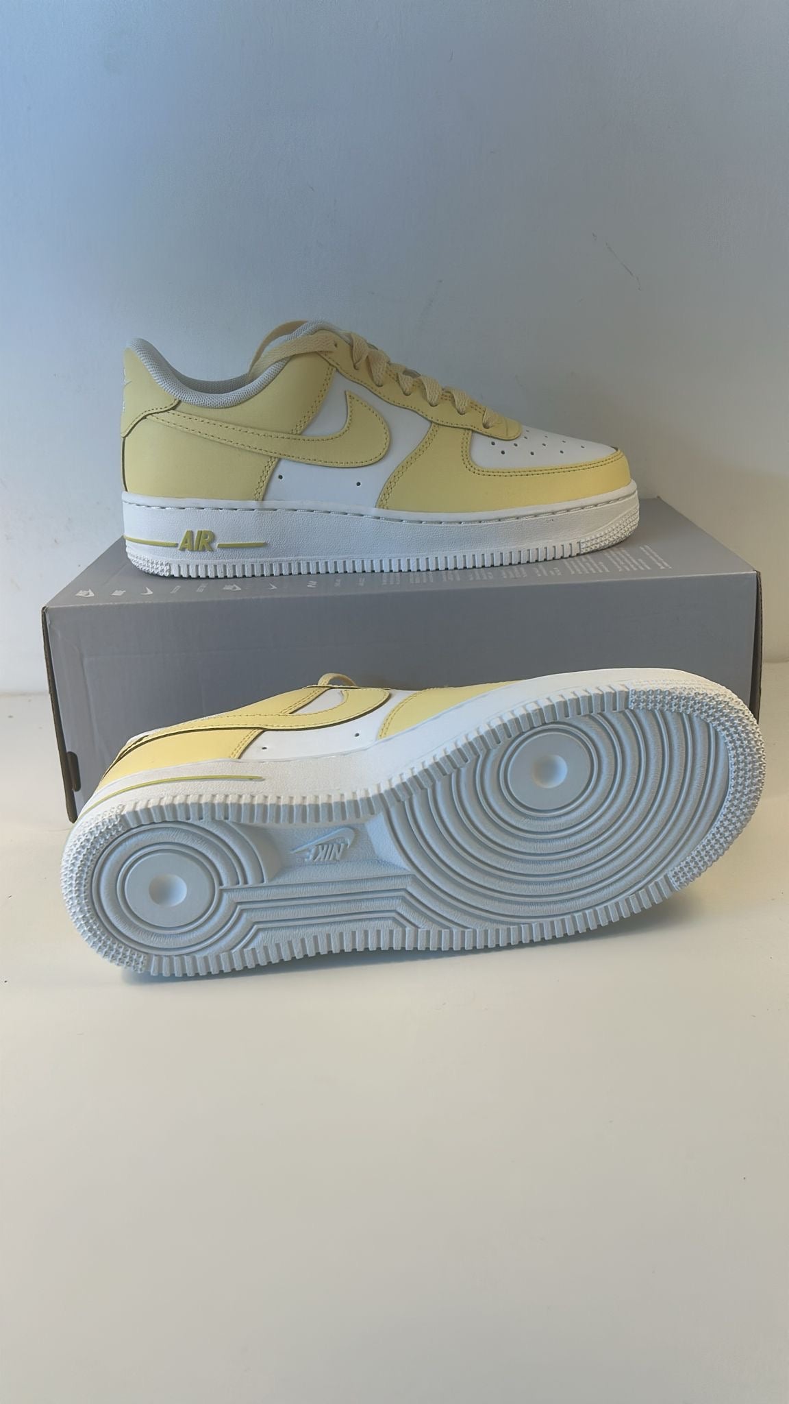 Nike Air Force 1 gelb/weiss, Gr. Wählbar