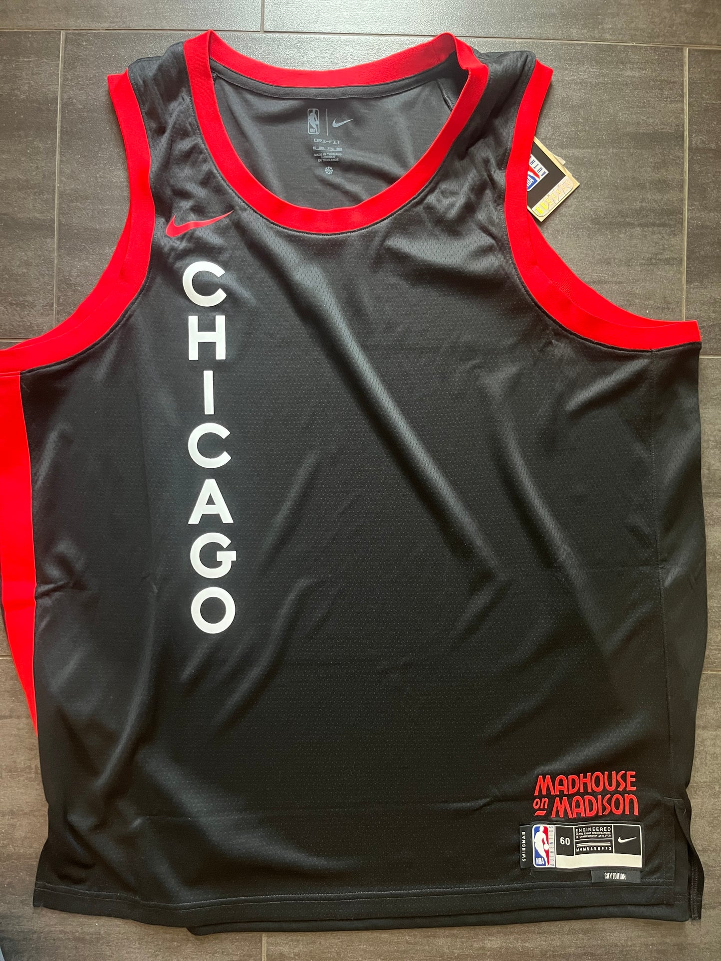 Nike NBA Trikot Chicago Bulls, Größe XL in schwarz/rot