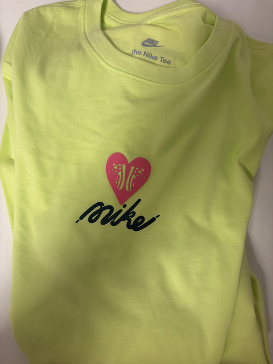 Nike Langarmshirt, Größe M in neon