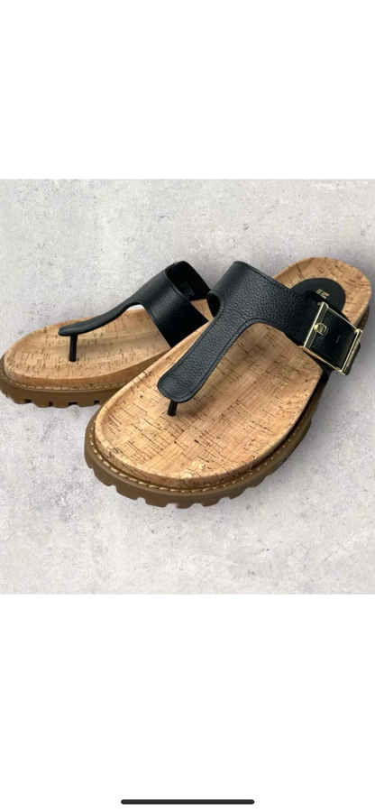 Michael Kors Sandale "Easton Flat Thong" Black Gr. Wählbar