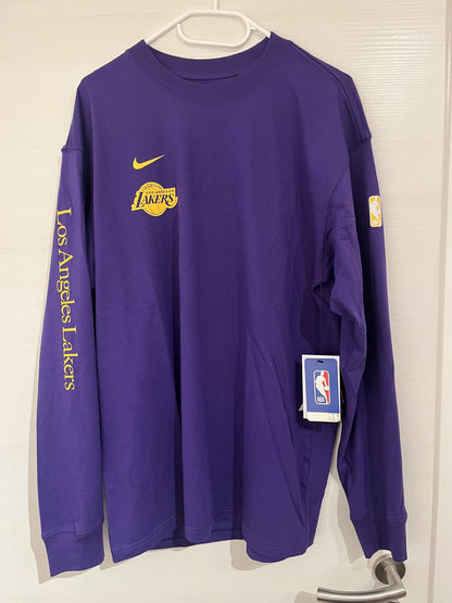 Nike NBA Sweatshirt/Pulli Los Angeles Lakers Herren Größe S in gelb/lila