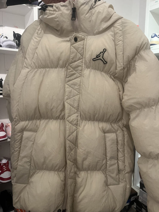 Nike Jordan Herbst/Winterjacke in beige, Größe XXL