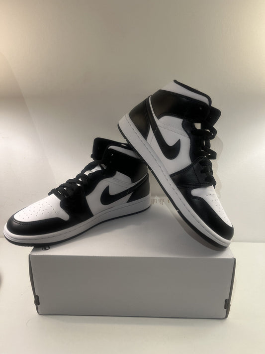 Air Jordan 1 MID, schwarz/weiss, Größe 42