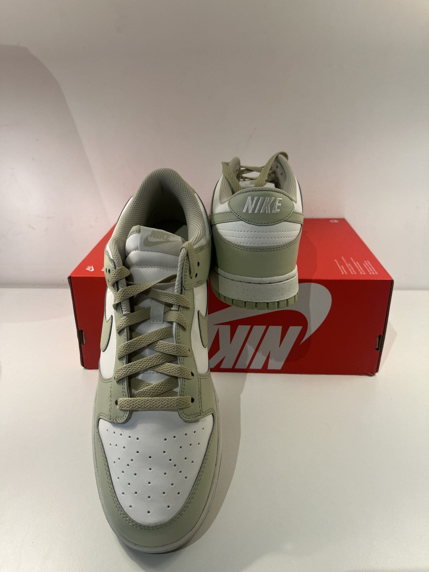 Nike Dunk low weiss/hellgrün, Größe wählbar