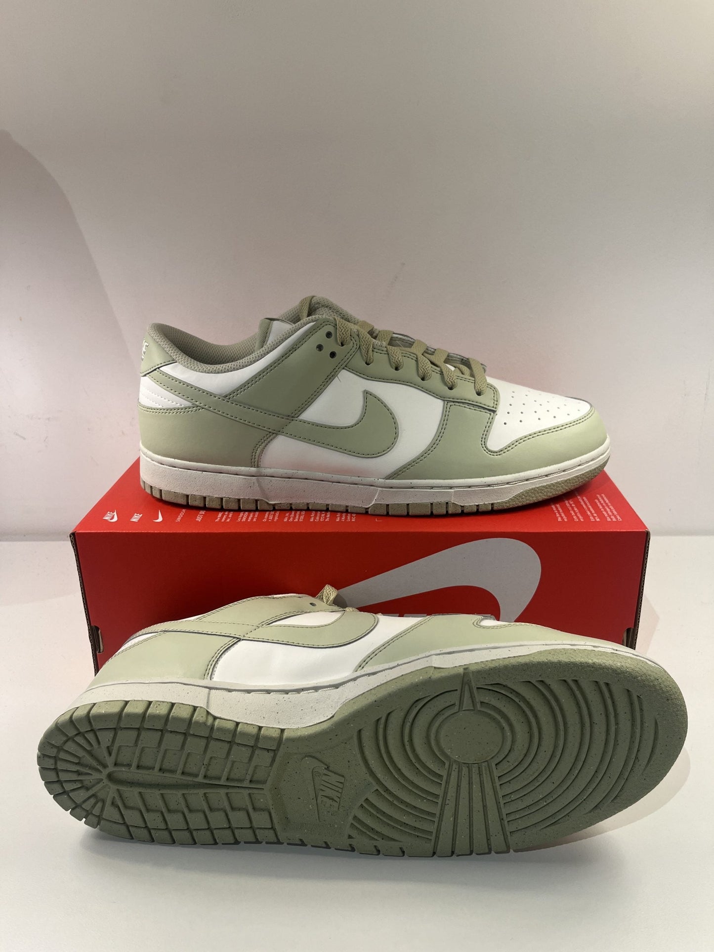 Nike Dunk low weiss/hellgrün, Größe wählbar