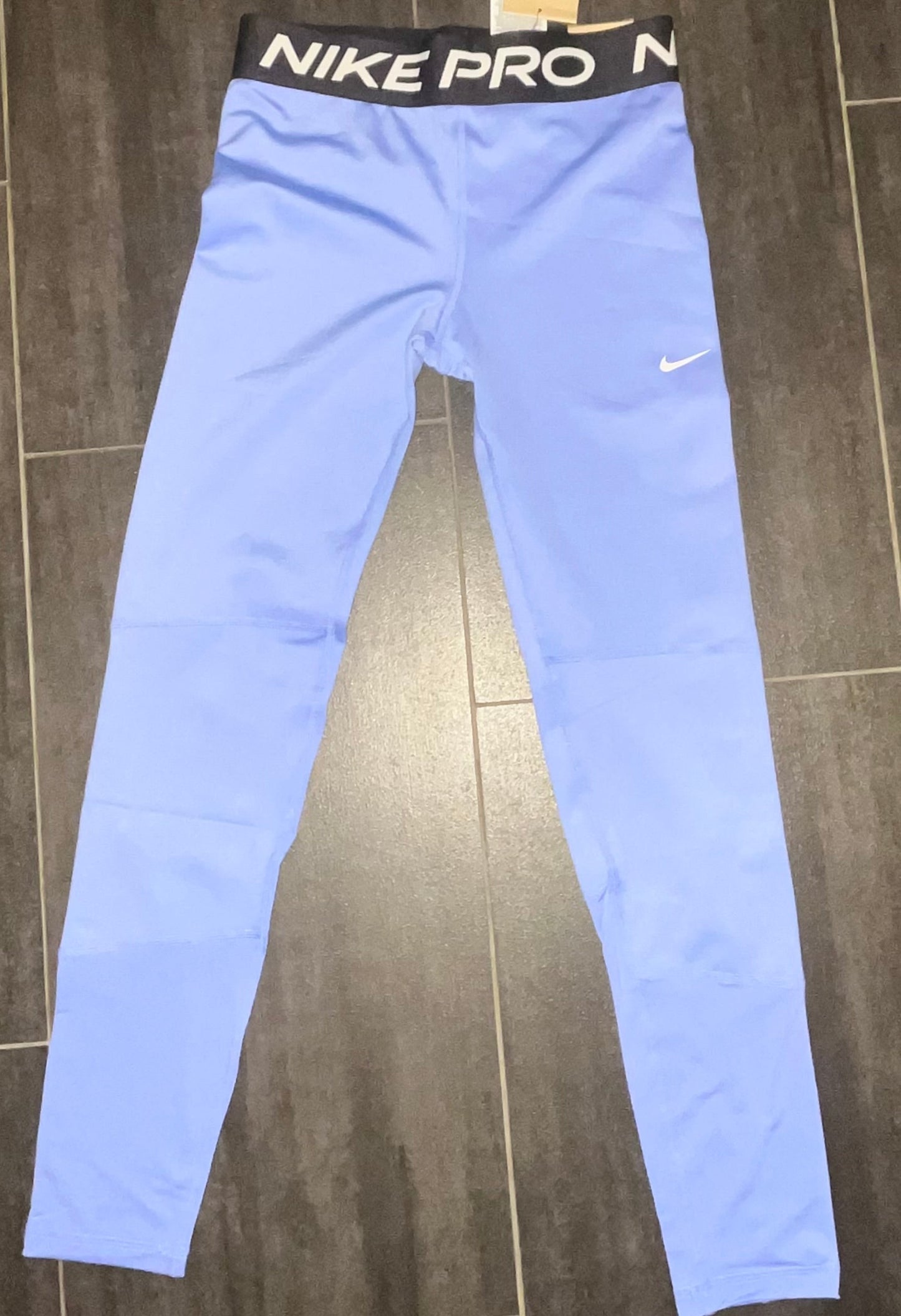 Nike Kinder Leggins in blau/schwarz, Größe XL