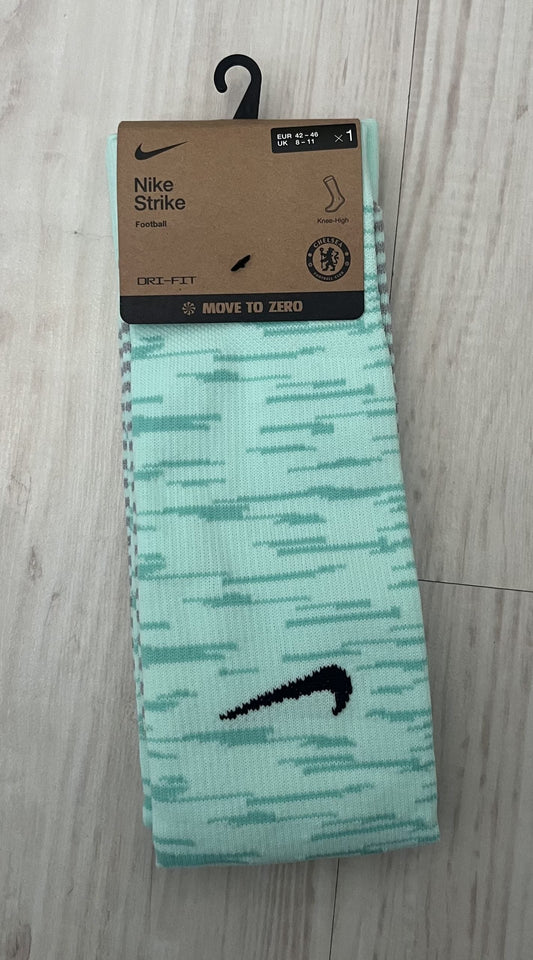 Nike Fussball Stutzen vom FC Chelsea, 1er Pack in türkis/schwarz, Größe 42-46