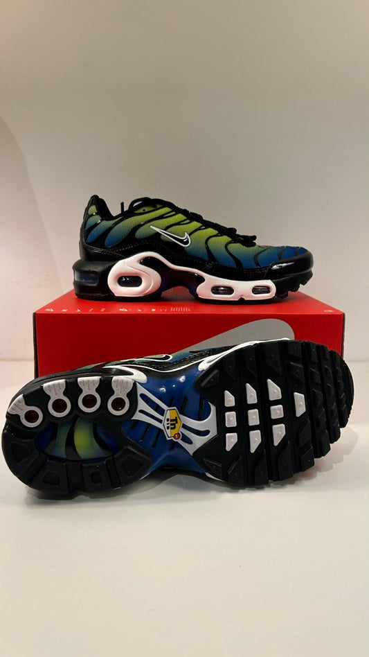 Nike AirMax Plus TN blau/grün/schwarz, Gr. 38