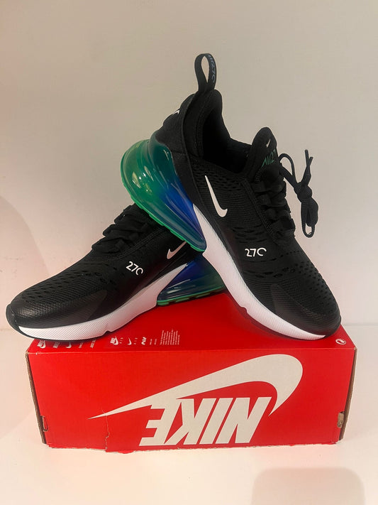 Nike AirMax 270 Größe 38,5 in schwarz/weiss/grün/blau